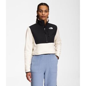 The North Face Women's Crop Denali Jacket  Gardenia White Outerwear XL